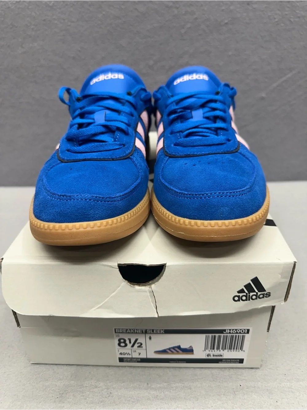 Adidas Breaknet Sleek JH6901 Royal Blue and Pink Size Women’s 8.5 New With Box